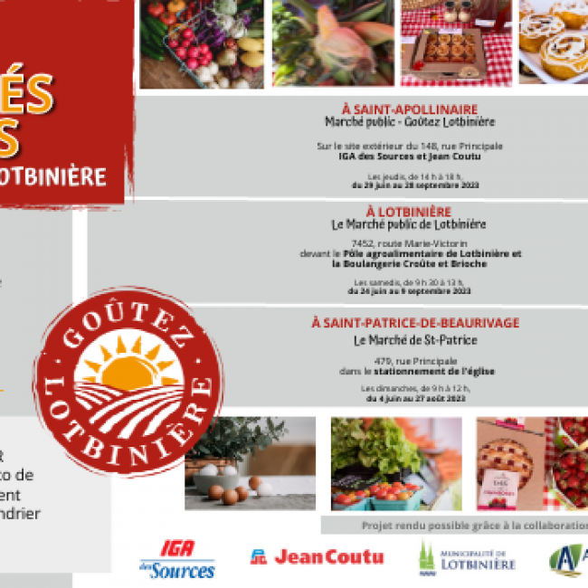 Enfin, on se retrouve… Ouverture des marchés publics en Lotbinière!