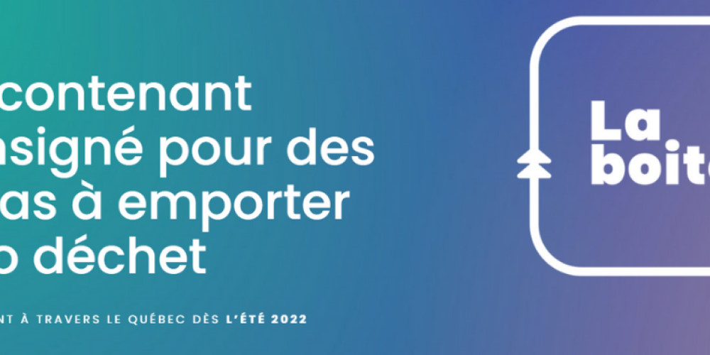 Des contenants consignés pour réduire les déchets des repas pour emporter