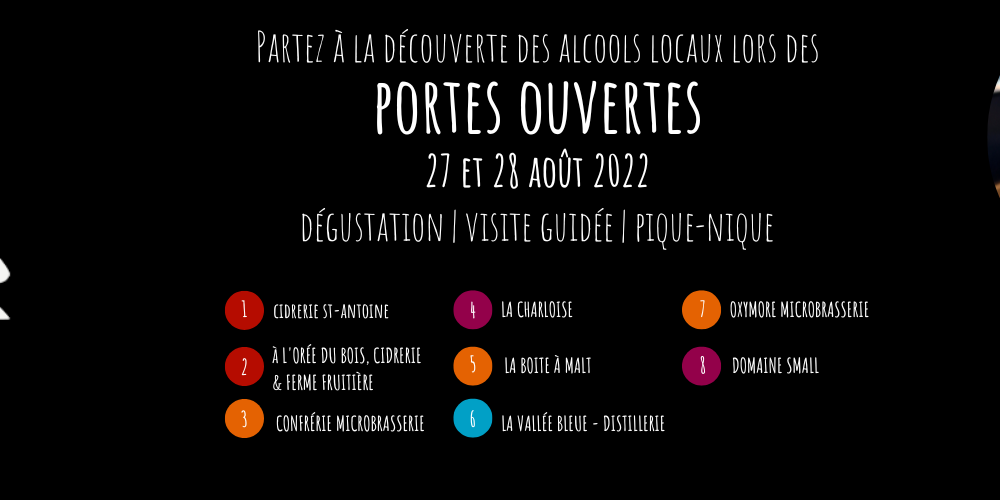 Portes ouvertes: Producteurs des alcools d’ici – Lotbinière